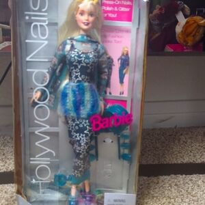 Barbie Doll in Starry Blue Outfit with Teal Shoes